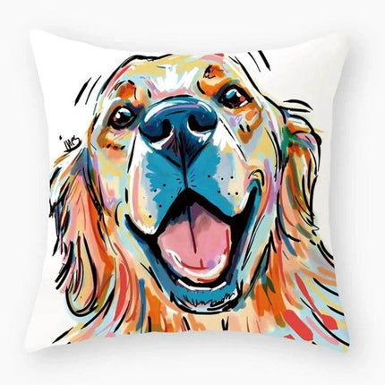 Watercolor Dog Cartoon Pillows Decor – Mad Fly Essentials