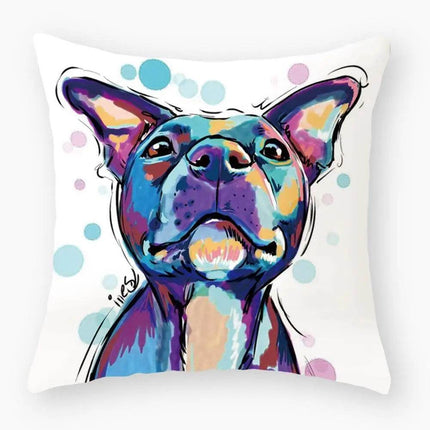Watercolor Dog Cartoon Pillows Decor – Mad Fly Essentials