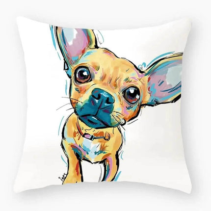 Watercolor Dog Cartoon Pillows Decor – Mad Fly Essentials
