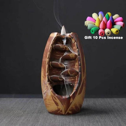 Waterfall Incense Burner Home Decor - Mad Fly Essentials