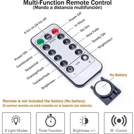 Wedding Remote Curtain LED Fairy Light - LED Fairy Light - GRN - FLASHING - Mad Fly Essentials