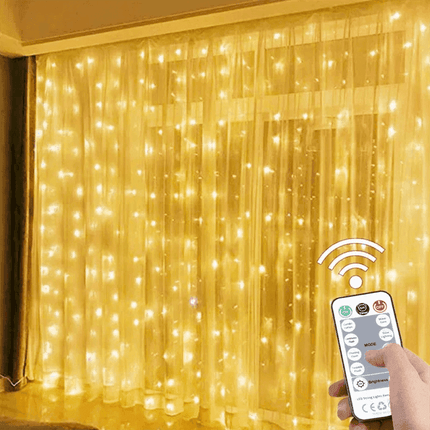 Wedding Remote Curtain LED Fairy Light - LED Fairy Light - GRN - FLASHING - Mad Fly Essentials