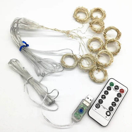 Wedding Remote Curtain LED Fairy Light - LED Fairy Light - GRN - FLASHING - Mad Fly Essentials