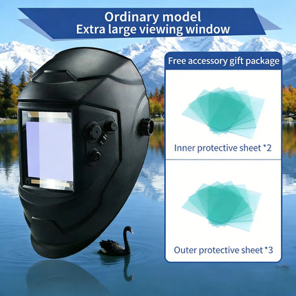 Welding Mask Black Light sensitive probes Solar Powered Helmet - Welding Mask - JALU - Mad Fly Essentials