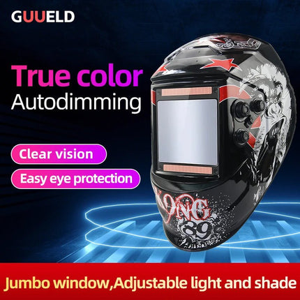 Welding Mask Eara 4.4rc DINS13 Solar Auto Dim Mask - Welding Mask - GUUELD - Mad Fly Essentials