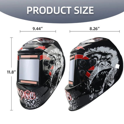 Welding Mask Eara 4.4rc DINS13 Solar Auto Dim Mask - Welding Mask - GUUELD - Mad Fly Essentials