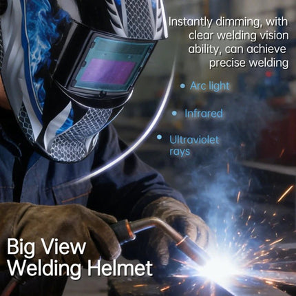Welding Mask Large View Hoods Arc Auto Darken Mask - Welding Mask - JALU - Mad Fly Essentials