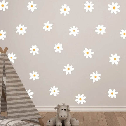 White Daisy Floral 3D Wall Sticker - 3D Wall Sticker - ZOOYOO - Mad Fly Essentials