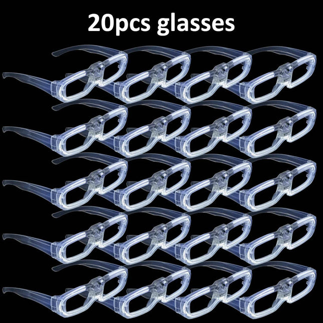 White Wedding LED Glasses Bracelet Set Party Essentials - Party Essentials - LEDIT - Mad Fly Essentials