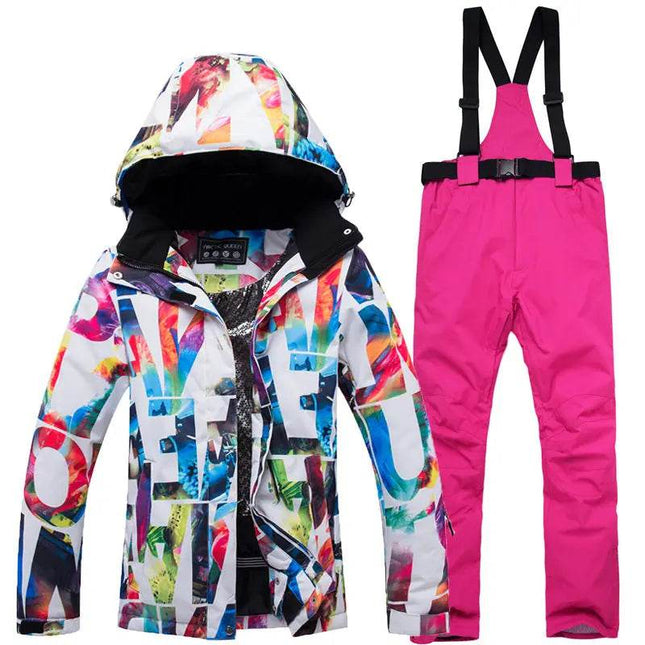 Windproof Color - Block Ski Suit Women Outerwear - Outerwear - ARCTIC QUEEN - Mad Fly Essentials