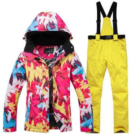 Windproof Color - Block Ski Suit Women Outerwear - Outerwear - ARCTIC QUEEN - Mad Fly Essentials