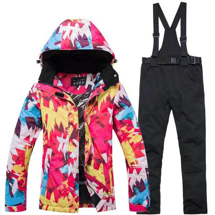 Windproof Color - Block Ski Suit Women Outerwear - Outerwear - ARCTIC QUEEN - Mad Fly Essentials