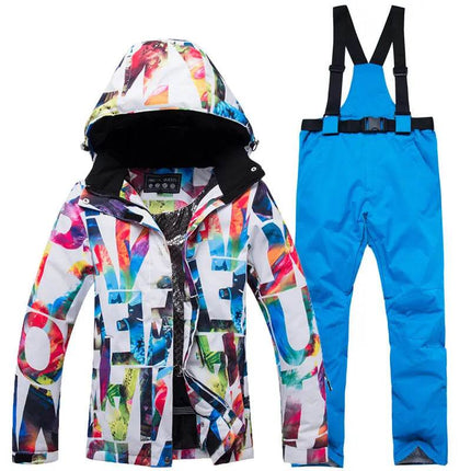 Windproof Color - Block Ski Suit Women Outerwear - Outerwear - ARCTIC QUEEN - Mad Fly Essentials