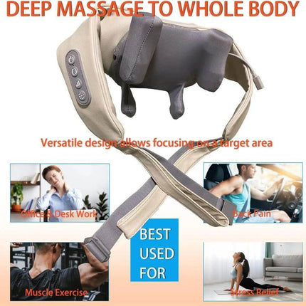 Wireless 20w Kneading Back Neck Massager - Massager - Mad Fly Essentials - Mad Fly Essentials