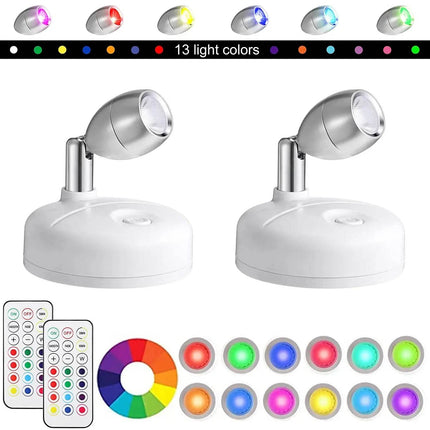 Wireless RGB 2pk Rotatable Spotlights LED Landscape Light - LED Landscape Light - JGT - Mad Fly Essentials