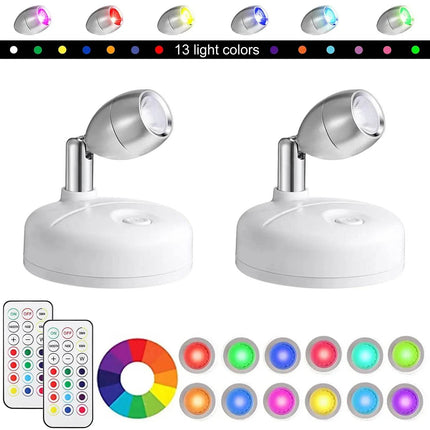 Wireless RGB 2pk Rotatable Spotlights LED Landscape Light - LED Landscape Light - JGT - Mad Fly Essentials