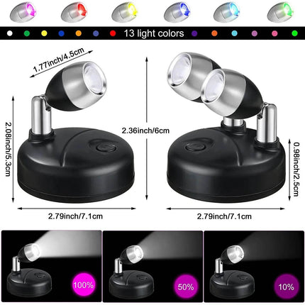Wireless RGB 2pk Rotatable Spotlights LED Landscape Light - LED Landscape Light - JGT - Mad Fly Essentials