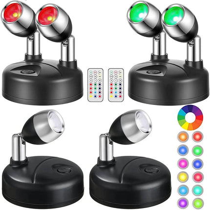 Wireless RGB 2pk Rotatable Spotlights LED Landscape Light - LED Landscape Light - JGT - Mad Fly Essentials