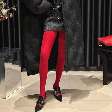 Women 120D Elegant Black Pink Breathable Pantyhose Hosiery - Hosiery - Cosplay Costumes - Mad Fly Essentials