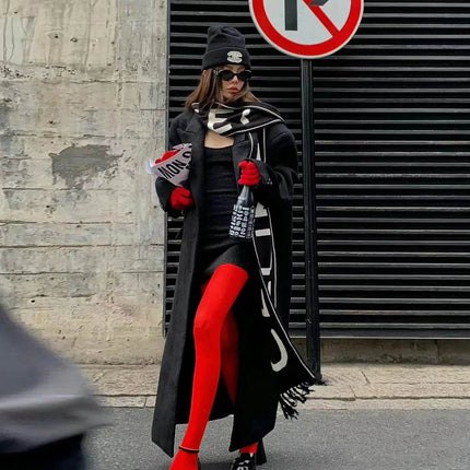 Women 120D Elegant Black Pink Breathable Pantyhose Hosiery - Hosiery - Cosplay Costumes - Mad Fly Essentials