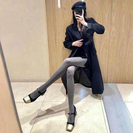 Women 120D Elegant Black Pink Breathable Pantyhose Hosiery - Hosiery - Cosplay Costumes - Mad Fly Essentials