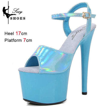 Women 17cm Platform Laser High Heels - High Heels - Voesnees - Mad Fly Essentials