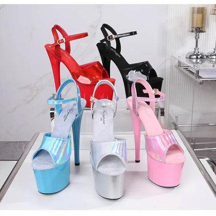 Women 17cm Platform Laser High Heels - High Heels - Voesnees - Mad Fly Essentials