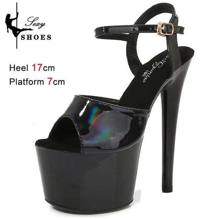 Women 17cm Platform Laser High Heels - High Heels - Voesnees - Mad Fly Essentials