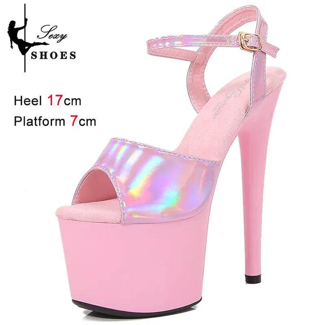 Women 17cm Platform Laser High Heels - High Heels - Voesnees - Mad Fly Essentials