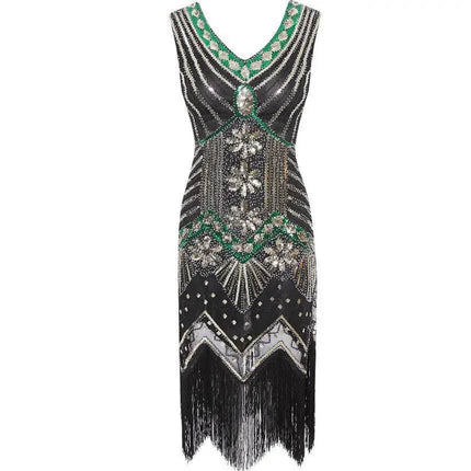Women 1920s Great Gatsby Sequin Party Dress - Party Dress - Vila&Yomi - Mad Fly Essentials