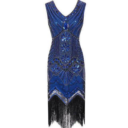Women 1920s Great Gatsby Sequin Party Dress - Party Dress - Vila&Yomi - Mad Fly Essentials