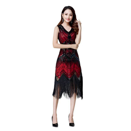 Women 1920s Great Gatsby Sequin Party Dress - Party Dress - Vila&Yomi - Mad Fly Essentials