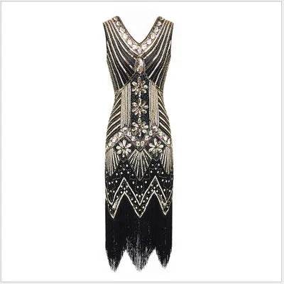Women 1920s Great Gatsby Sequin Party Dress - Party Dress - Vila&Yomi - Mad Fly Essentials