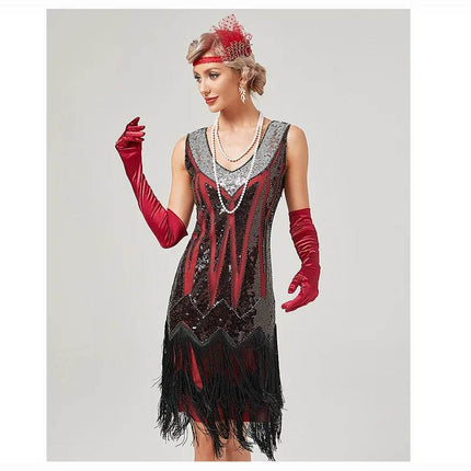 Women 1920s Sequin Great Gatsby Costume Dress - Costume Dress - Costumes Plus - Mad Fly Essentials