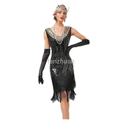 Women 1920s Sequin Great Gatsby Costume Dress - Costume Dress - Costumes Plus - Mad Fly Essentials