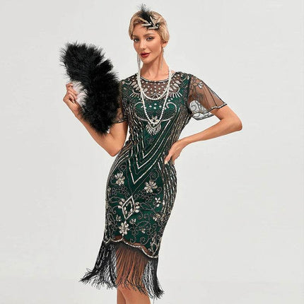 Women 1920s Gadsby Costume Midi Dress - Mad Fly Essentials