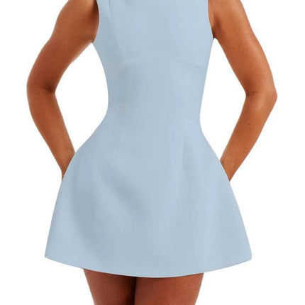 Women Backless Slim Summer Mini Dress - Mini Dress - LEMISHION - Mad Fly Essentials