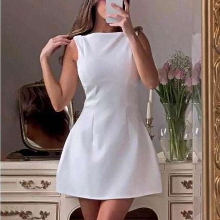 Women Backless Slim Summer Mini Dress - Mini Dress - LEMISHION - Mad Fly Essentials