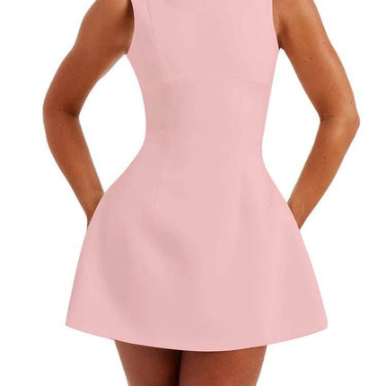 Women Backless Slim Summer Mini Dress - Mini Dress - LEMISHION - Mad Fly Essentials