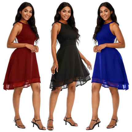 Women Spring Summer Blue Evening Cocktail MIDI Dress - MIDI Dress - Dream Girl - Mad Fly Essentials