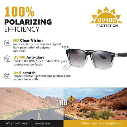 Women Ultralight TR90 Polarized Square Sunglasses - Women Sunglasses - LIOUMO - Mad Fly Essentials