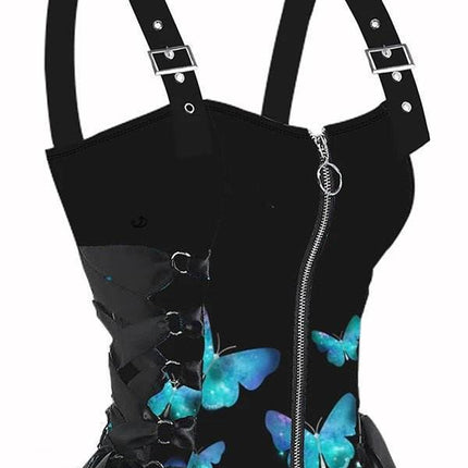 Women 2025 Purple Swirl Butterfly Mini Dress - Mini Dress - Boho Girl - Mad Fly Essentials