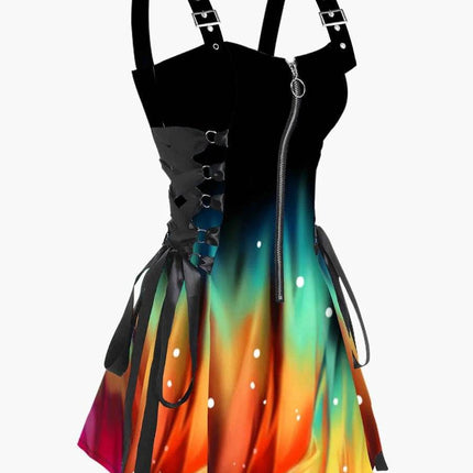 Women 2025 Purple Swirl Butterfly Mini Dress - Mini Dress - Boho Girl - Mad Fly Essentials