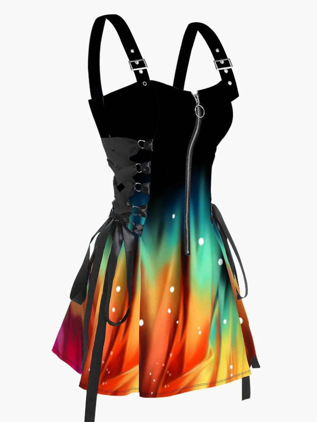 Mini Dress Women Purple Swirl Butterfly Dress Mini Dress Boho Girl Mad Fly Essentials
