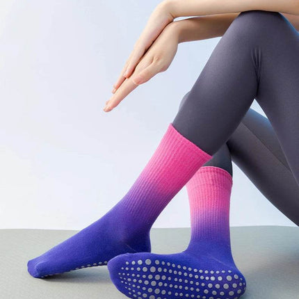 Women 2pair Gradient Mid - Tube Yoga Socks - Socks - Tubular - Mad Fly Essentials