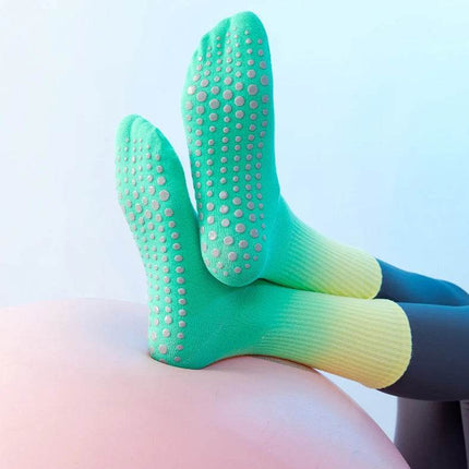 Women 2pair Gradient Mid - Tube Yoga Socks - Socks - Tubular - Mad Fly Essentials