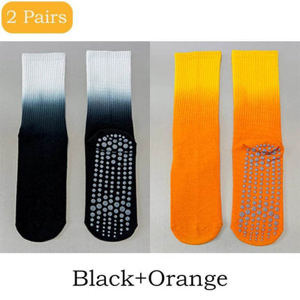 Women 2pair Gradient Mid - Tube Yoga Socks - Socks - Tubular - Mad Fly Essentials