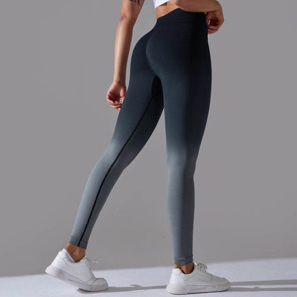 Women 3D Gradient High - Waist Fitness Leggings - Fitness Leggings - ASHEYWR - Mad Fly Essentials