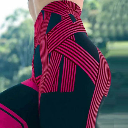 Women 3D Patchwork Fitness Leggings - Fitness Leggings - Nadanbao - Mad Fly Essentials