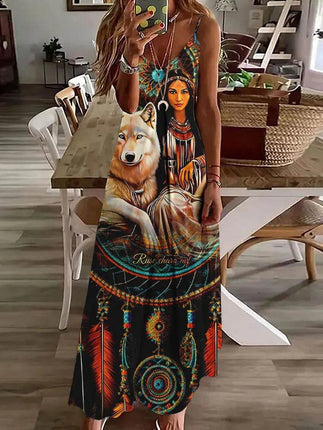 Women 3D Summer Bohemian Maxi Dress - Maxi Dress - Aorsin - Mad Fly Essentials